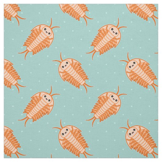 Kawaii Trilobite Stof (Swatch)