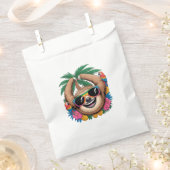 Kawaii Tropical Sloth – Cute Summer Vibes Rainbow  Bedankzakje (Geknipt)