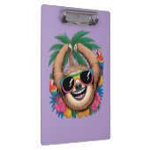 Kawaii Tropical Sloth – Cute Summer Vibes Rainbow  Klembord (Rechts)