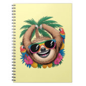 Kawaii Tropical Sloth – Cute Summer Vibes Rainbow  Notitieboek (Voorkant)
