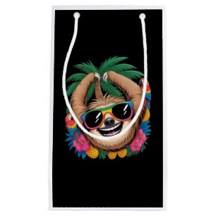 Kawaii Tropische Luiaard – Mooie Zomer Vibe Regenb Klein Cadeauzakje