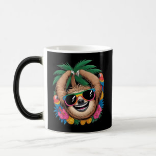 Kawaii Tropische Luiaard – Mooie Zomer Vibe Regenb Magische Mok