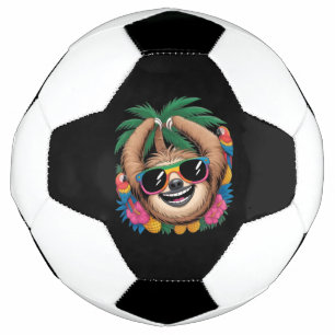 Kawaii Tropische Luiaard – Mooie Zomer Vibe Regenb Voetbal