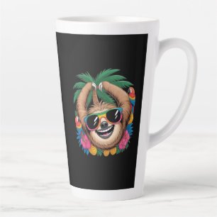 Kawaii Tropische Luiaard – Mooie Zomerstemming Reg Latte Mok
