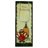 Kawaii Turkije Thanksgiving WIJNACCESSOIRES Wijn Cadeautas (Voorkant)
