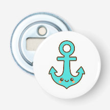 Kawaii Turquoise Anker – grillig en vrolijk