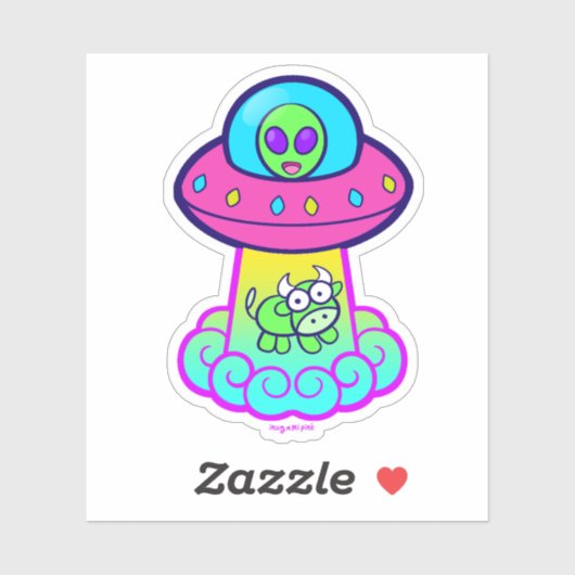 Kawaii Ufo Sticker (Vel)
