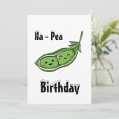 Kawaii uitnodiging voor verjaardagsfeestje (Staand voorkant)