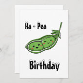 Kawaii uitnodiging voor verjaardagsfeestje (Voorkant / Achterkant)