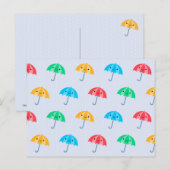 Kawaii Umbrellas Briefkaart (Voorkant / Achterkant)
