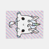 Kawaii Unicorn Blanket Fleece Deken (Voorkant (Horizontaal))