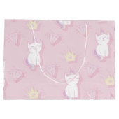 Kawaii Unicorn Cat Cute Caticorn voor kinderen Groot Cadeauzakje (Achterkant)