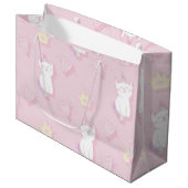 Kawaii Unicorn Cat Cute Caticorn voor kinderen Groot Cadeauzakje (Voorkant Gekanteld)