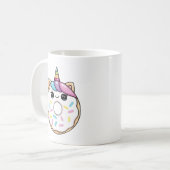 Kawaii unicorn donut  koffiemok (Voorkant links)