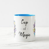 Kawaii Unicorn en Stars Cute Two-Tone Mok (Center)