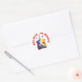 Kawaii Unicorn Hamster gelooft in magische Sticker (Envelop)