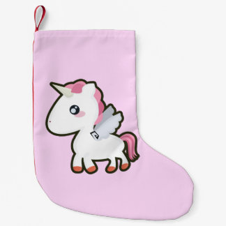 Kawaii Unicorn Kleine Kerstsok