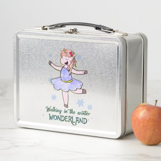 Kawaii Unicorn | Lopen tijdens de winter (In situ)