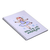 Kawaii Unicorn | Lopen tijdens de winter Notitieboek (Rechterzijde)