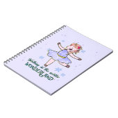 Kawaii Unicorn | Lopen tijdens de winter Notitieboek (Linkerzijde)