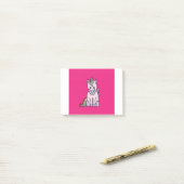 Kawaii unicorn magisch roze en regenboog post-it® notes (Op bureau)