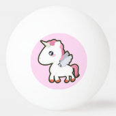 Kawaii Unicorn Pingpongbal (Voorkant)