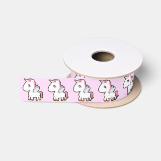 Kawaii Unicorn Satijnen Lint