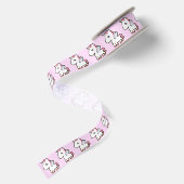 Kawaii Unicorn Satijnen Lint (Achterkant)