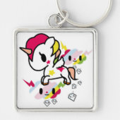 Kawaii Unicorn Sleutelhanger (Voorkant)