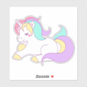 Kawaii Unicorn Sticker (Vel)