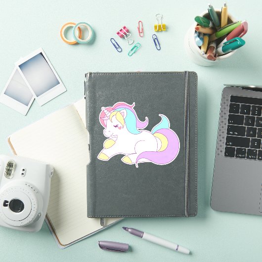 Kawaii Unicorn Sticker (iPad Cover)