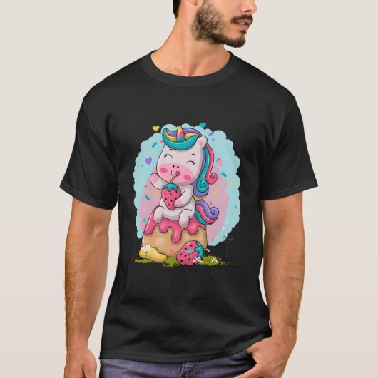 Kawaii Unicorn T-shirt (Voorkant)