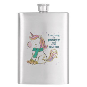 Kawaii Unicorn Winter en Hoodies Flacon
