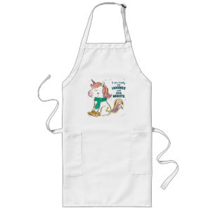 Kawaii Unicorn   Winter en Hoodies Lang Schort