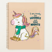 Kawaii Unicorn | Winter en Hoodies Planner (Voorkant)