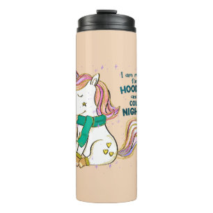 Kawaii Unicorn Winter en Hoodies Thermosbeker