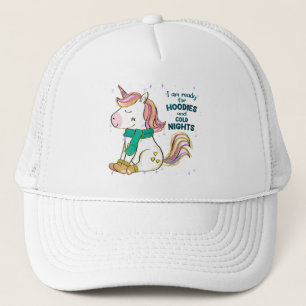 Kawaii Unicorn   Winter en Hoodies Trucker Pet