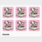 Kawaii Valentine Character 3 Inch Sticker – Cute L (Vel)