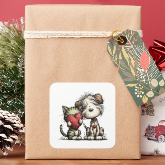 Kawaii Valentine Character 3 Inch Sticker – Cute L (Feestdagen)