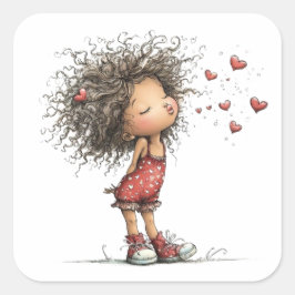 Kawaii Valentine Character 3 Inch Sticker – Cute L