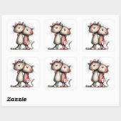 Kawaii Valentine Character 3 Inch Sticker – Cute L (Vel)