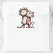 Kawaii Valentine Character 3 Inch Sticker – Cute L (Tas)