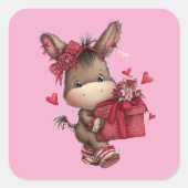 Kawaii Valentine Character 3 Inch Sticker – Cute L (Voorkant)