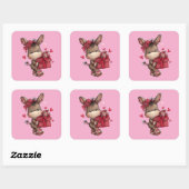 Kawaii Valentine Character 3 Inch Sticker – Cute L (Vel)