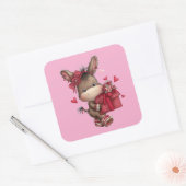 Kawaii Valentine Character 3 Inch Sticker – Cute L (Envelop)
