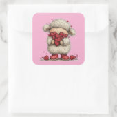 Kawaii Valentine Character 3 Inch Sticker – Cute L (Tas)