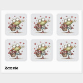 Kawaii Valentine Character 3 Inch Sticker – Cute L (Vel)
