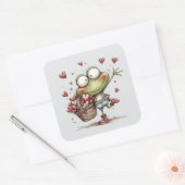 Kawaii Valentine Character 3 Inch Sticker – Cute L (Envelop)
