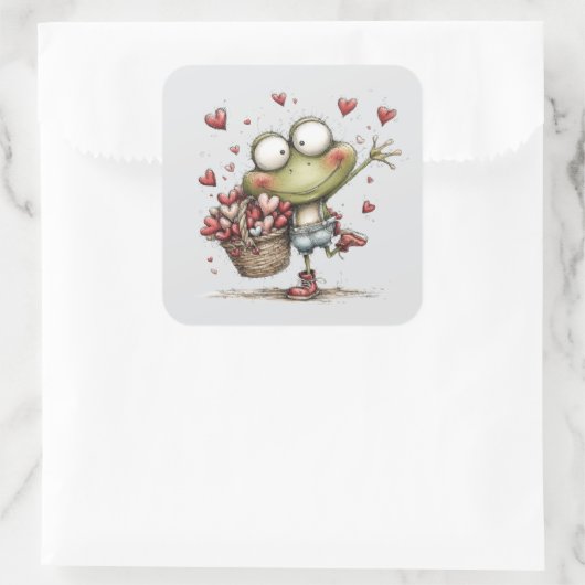 Kawaii Valentine Character 3 Inch Sticker – Cute L (Tas)