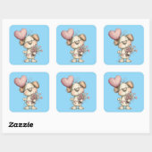 Kawaii Valentine Character 3 Inch Sticker – Cute L (Vel)